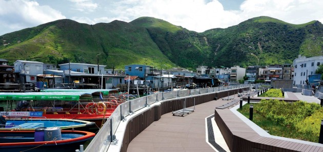 Improvement works at Tai O by Gravity Green