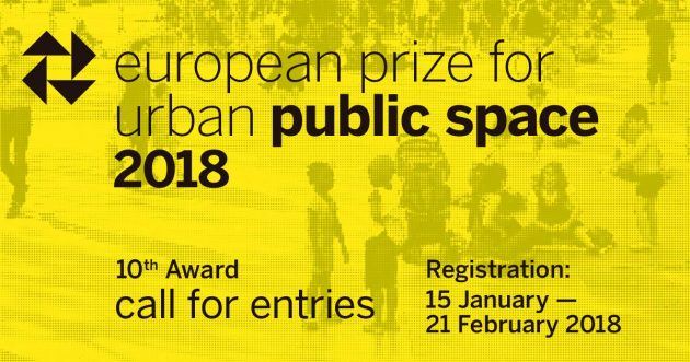 Call for Entries for the Tenth European Prize for Urban Public Space